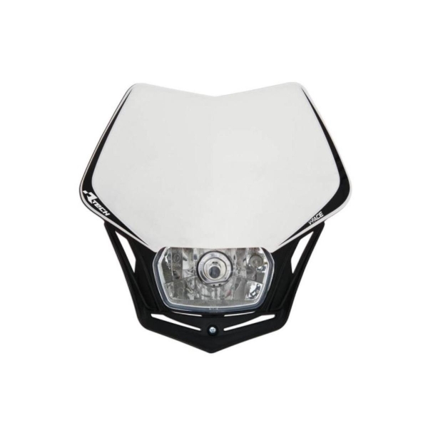Maschera Portafaro V-Face Bianco e Nero completa di kit montaggio - Mascherine Portafaro
