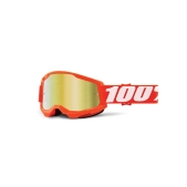 Maschera 100% Strata 2 Arancione con lente Oro specchiata