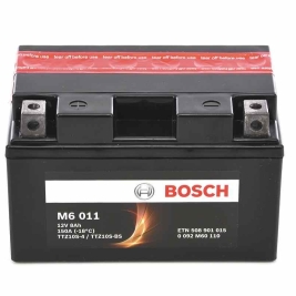 Batteria Bosch M6011 TTZ10S-BS 12 V 8.6 AH Sigillato Con Acido A Corredo Aprilia Honda Suzuki Sym Ktm 125 150 500 450 550 600 1000 690 790 890