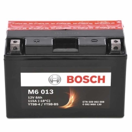 Batteria Bosch M6013 YT9B-BS 12V 9AH con acido a corredo Kymco 125 150 Yamaha 125 150 250 400 500 660 700 750