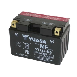 Batteria Yuasa YT12A-BS 12V 9.5AH sigillata con acido a corredo per  Aprilia 1000 Suzuki  650 750 950 1000 1200 1300 Piaggio 200 Sym 300 Kawasaki 600 1000