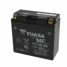 Batteria Yuasa YT14B-BS 12V 12AH sigillata e attiva pronta all'uso per Yamaha 1000 1100 1300 1700 1900