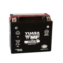 Batteria Yuasa YTX20L-BS 12V 18AH sigillato con acido a corredo Ducati 900 Harley Davidson 880 1000 1200 1400 1600 1800 Moto Guzzi 1100 Yamaha 700 1300 1600