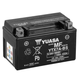 Batteria Yuasa YTX7A-BS 12V 6AH Sigillata con acido a corredo Kymco 50 125 150 Suzuki 125 150 250 400 450