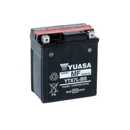 Batteria Yuasa YTX7L-BS 12V 6AH sigillata con acido a corredo Piaggio125 150 250 Honda 50 125 150 200 250 300 400 600