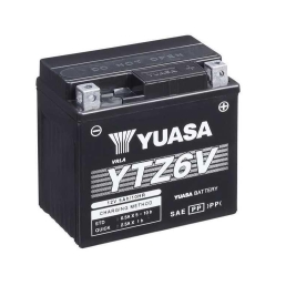 Batteria Yuasa YTZ6V (Sigillata Con Acido A Corredo) 12V 3.5AH Honda Suzuki Yamaha 125