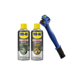Kit completo WD-40 per la pulizia e la lubrificazione della catena completo di spazzola