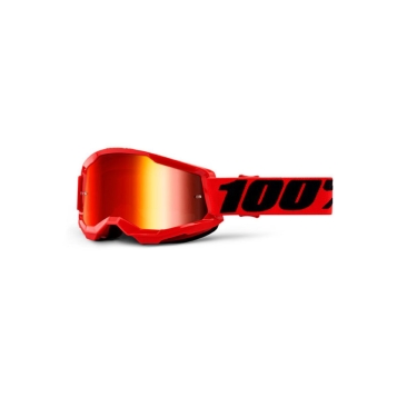 Maschera 100% Strata 2 Rossa lente Rossa a specchio