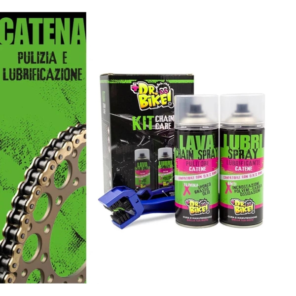 Kit Dr. Bike per la pulizia e la lubrificazione della catena - Kit pulitori Catena