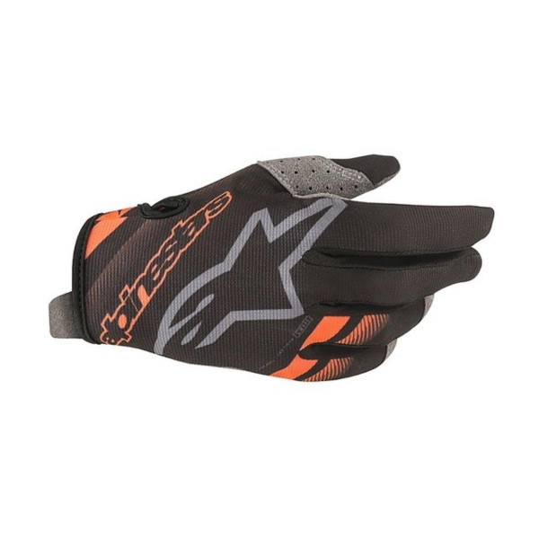 Guanti Alpinestars Radar Gloves Nero Arancione Fluo - Guanti da Moto