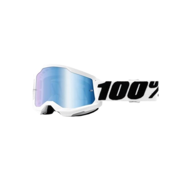 Maschera 100% Strata 2 Everest con lente Blu specchiata - Maschere Caschi